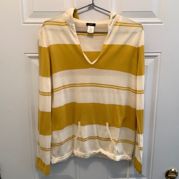 J Crew| Lightweight Striped Sweater 100% Cotton Beachy, Travel, Classic Medium - Picture 2 of 10
